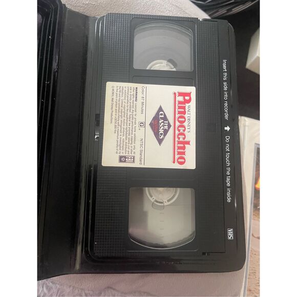 Walt Disney Pinocchio VHS Clamshell 1985 239V Original Black Case - Picture 6 of 8